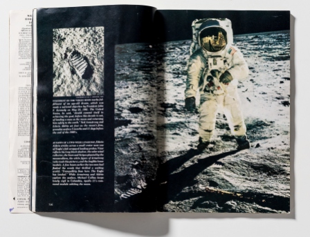 National Geographic magazine featuring Apollo 11, Dec 1969.